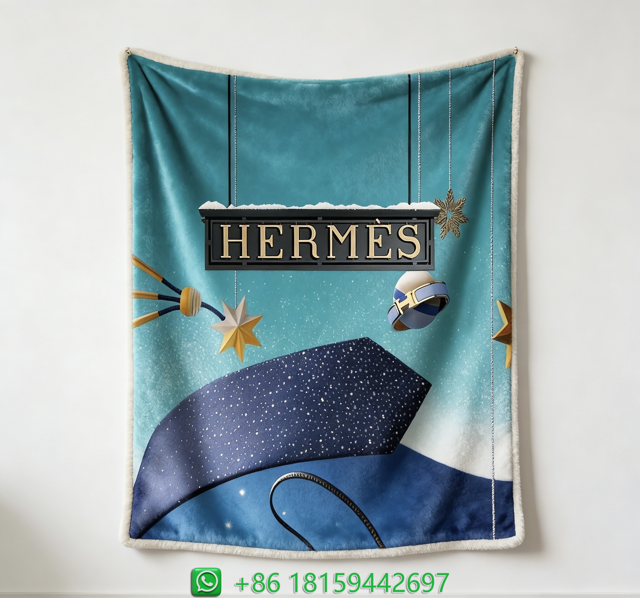 Hermes Throw Blankets
